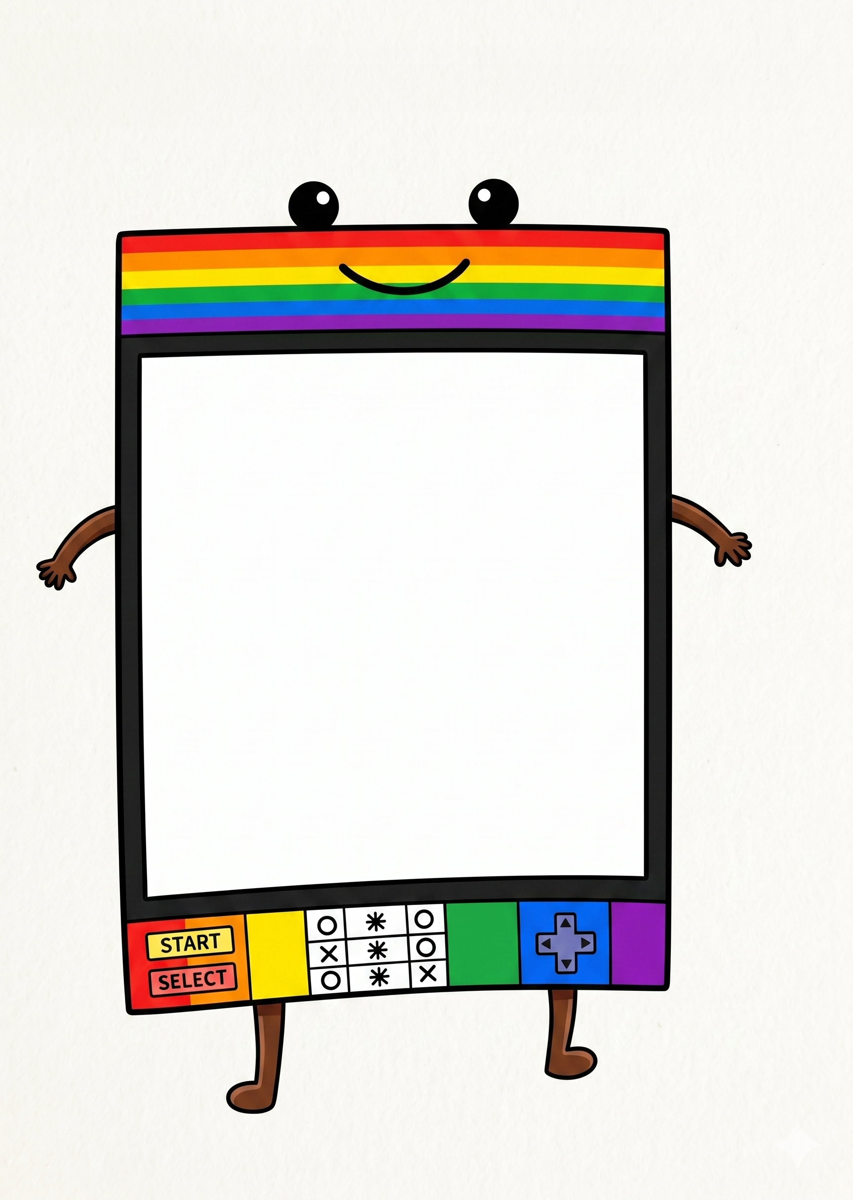 tic-tac-toe gameboy character